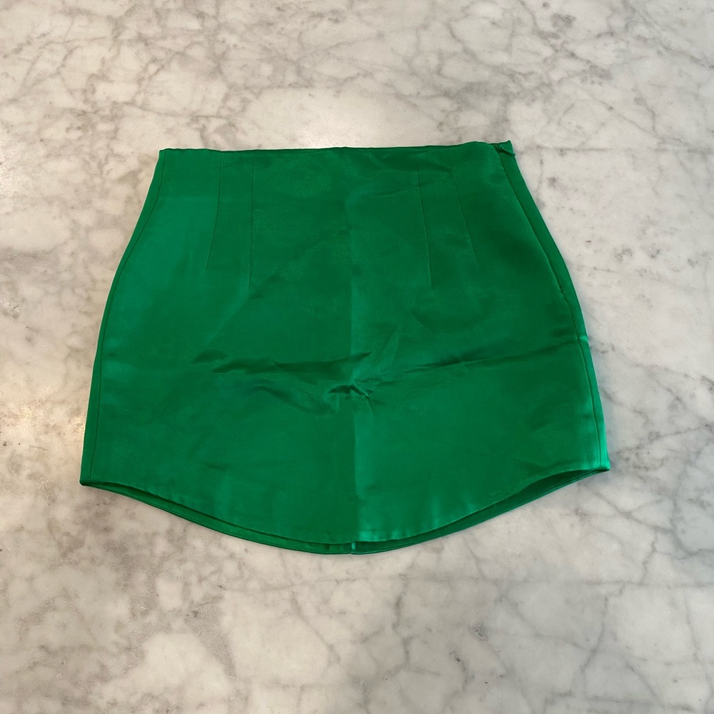 Zara emerald green skirt